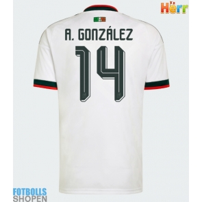Billiga Mexiko Armando Gonzalez #14 Bortatröja VM 2026 Kortärmad